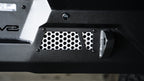DV8 Offroad 2022-2023 Toyota Tundra MTO Series Rear Bumper close-up of aluminum accent panels