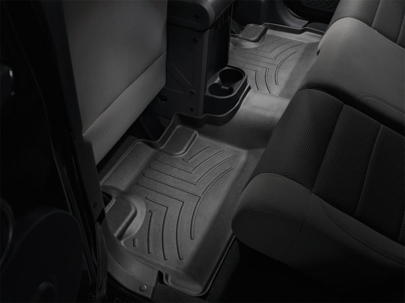 WeatherTech 07+ Jeep Wrangler Unlimited Rear FloorLiner - Black for interior protection