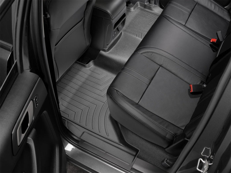 WeatherTech 2019 Ford Ranger Rear FloorLiner - Black in car interior