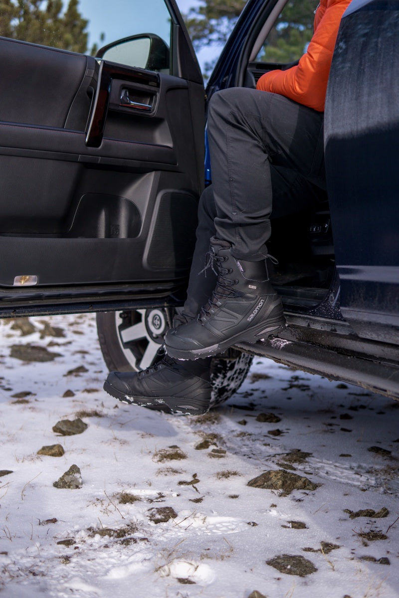 N-Fab Trail Slider Steps 10-20 Toyota 4Runner (Excl. 10-19 Limited / 10-13 SR5) - Textured Black installed on truck.
