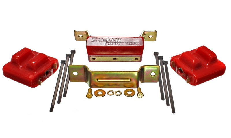 Energy Suspension 88-94 GM Blazer 4WD K Series Red Motor and Transmission Mounts; Zinc Finish Secondary image