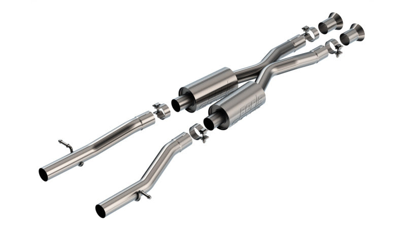 Borla 22-24 Lexus IS 500 5.0L V8 Automatic Transmission RWD 2.5in S-Type Mid-Section and exhaust parts for performance.