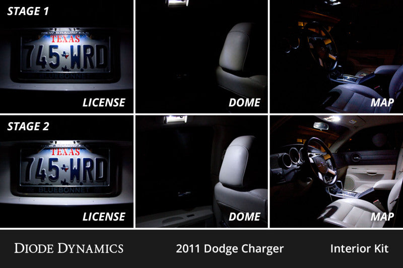 Diode Dynamics 11-23 Dodge Charger Interior LED Kit Cool White Stage 2 Secondary image