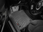 WeatherTech 07+ Mini Convertible Front FloorLiner - Black installed in car