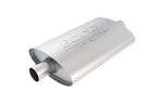 Borla Pro-XS 2inch, 2inch, 14inch x 9-1/2inch x 4inch Oval Cen/Cen w/o Notch Turbo Muffler for performance offroad parts.