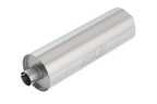 Borla 2.75in In/Out 7.75in Diameter x 24in L Universal Muffler - Heavy Duty Truck Applications - high-quality T-304 stainless steel.
