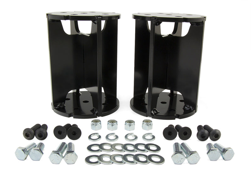 Air Lift Universal Level Air Spring Spacer - 6in Lift for trucks, includes nuts and bolts for installation, offroad performance upgrades.