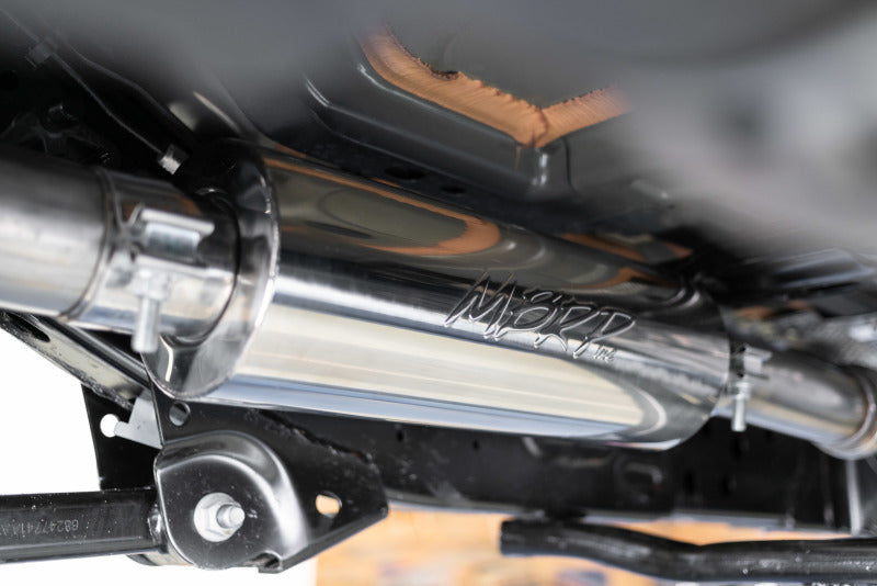MBRP 18-20 Jeep Wrangler JL 2.5in Single Rear Exit Cat Back Exhaust - Aluminum Secondary image