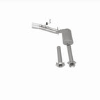 Magnaflow 15-21 Ford F-150 Street Series Cat-Back Performance Exhaust System- Polished Side Exit view with stainless components