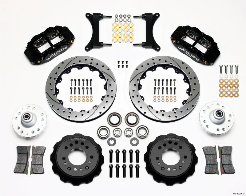 Wilwood Narrow Superlite 6R Front Hub Kit 12.88in Drilled 79-87 GM G Body Secondary image