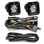 Baja Designs S1 Wide Cornering LED Light Backup Kit w/ Mounting Bracket Pair for offroad lighting and electrical.