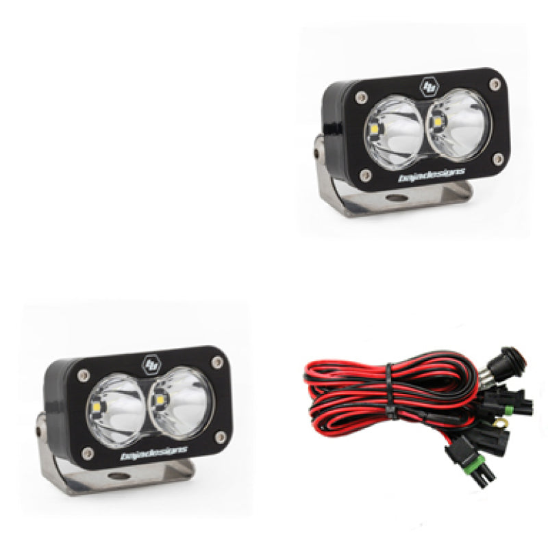 Baja Designs S2 Pro Series LED Light Pods Spot Pattern - Pair for offroad lighting and electrical upgrades. Main image