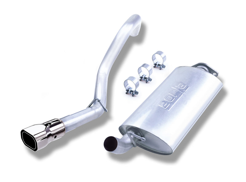 Borla 00-06 Jeep Wrangler Sport/SE/X/Rubicon Sahara 2.5L/4cyl 4.0L/6cyl SS Catback Exhaust parts and components
