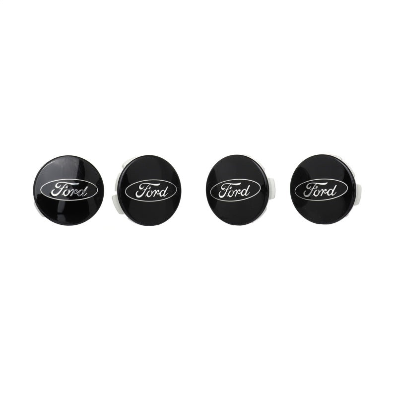 Ford Racing Car Black and Chrome Wheel Cap Secondary image