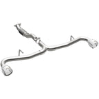 MagnaFlow Cat-Back 2015 Alfa Romeo 4C 1.7L SS 2.5in Dual Split Rear 4.in Tips exhaust system for performance upgrades.