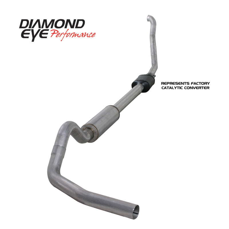 Diamond Eye KIT 4in Turbo Back Single AL: 94-97 FORD 7.3L F250/F350 PWRSTROKE NFS W/ CARB EQUIV STDS Secondary image