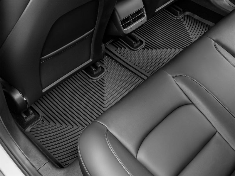 WeatherTech 17-23 Tesla Model 3 2nd Row Rear All-Weather Floor Mats - Black Secondary image