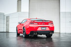 Borla 16 Chevy Camaro SS 6.2L w/ Dual NPP Atak Quad RD RL Tips Dual Exit Rear Section Exhaust in red