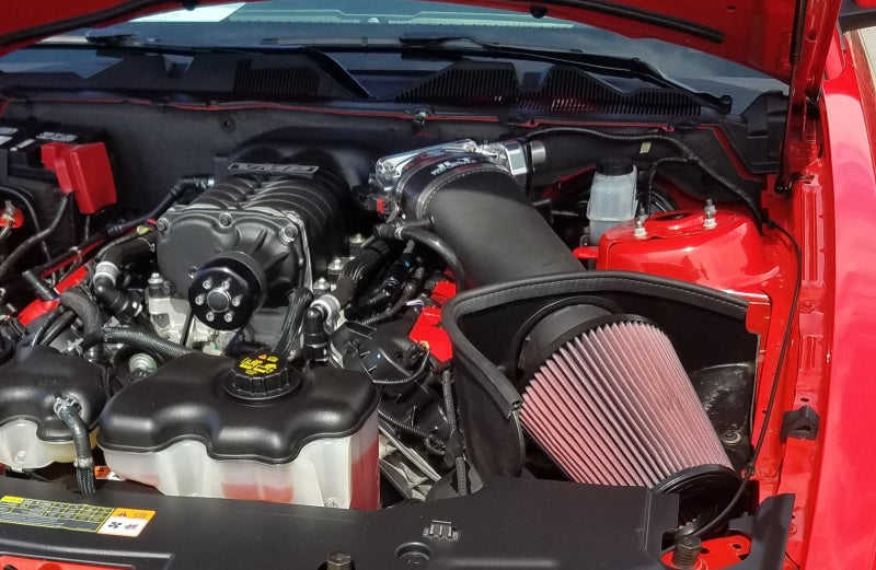 JLT 11-14 Ford Mustang GT (w/Roush/Whipple S/C) Black Textured Big Air Intake w/Red Filter -Tune Req Secondary image