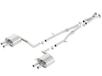 Borla 2018 Kia Stinger 3.3L V6 Turbo 2.25in Pipe Dia Dual Split Rear Exit S-Type Cat-Back Exhaust components layout
