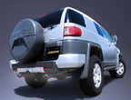 Gibson 07-14 Toyota FJ Cruiser Base 4.0L 2.5in Cat-Back Dual Split Exhaust - Aluminized installed view