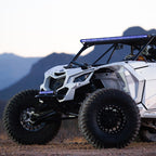 Rigid Industries 10in Radiance Plus SR-Series Single Row LED Light Bar with 8 Backlight Options on offroad vehicle.