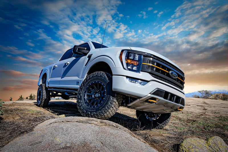 ICON 21-23 Ford F150 Tremor 2.5-3in 2.5 Series VS IR Coilover Kit on offroad terrain