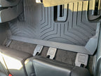 WeatherTech 18-20 Lincoln Navigator w/o Console Rear FloorLiner HP - Black installed in vehicle.