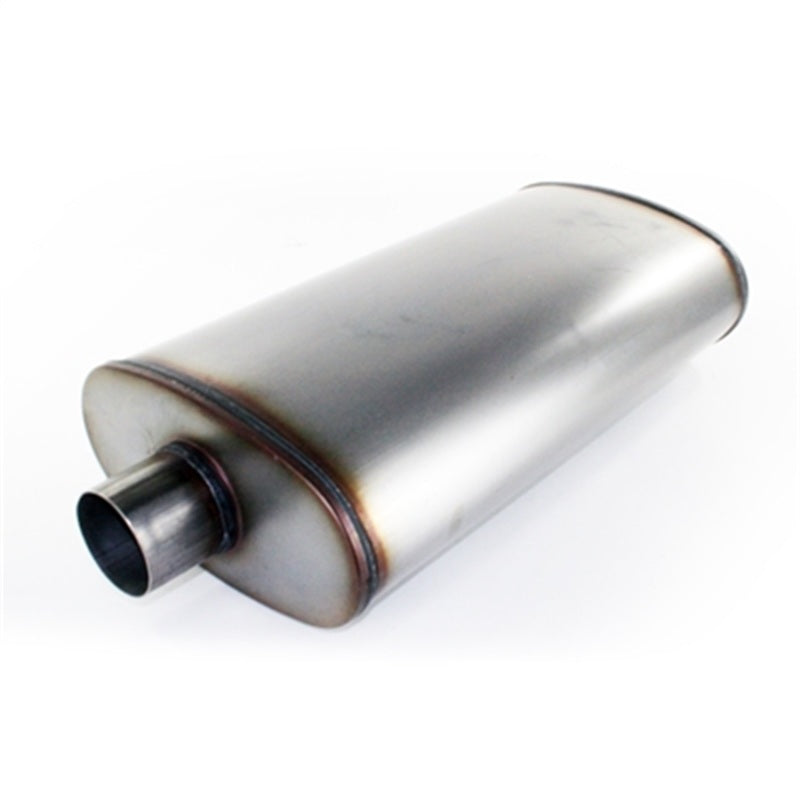 aFe MACHForce XP Exhausts Mufflers SS-409 EXH Muffler 3In/Out 5x11 Body Brushed Secondary image