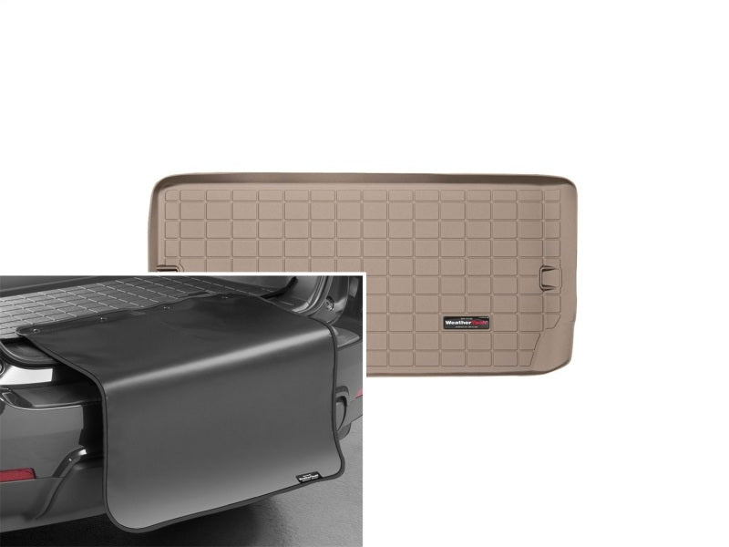 WeatherTech 11-16 Dodge Durango Cargo With Bumper Protector - Tan Secondary image