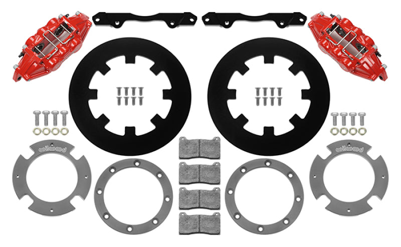 Wilwood 17-21 Can-Am X3RS Red 6-Piston Rear Kit 11.25in - Undrilled Rotors Secondary image