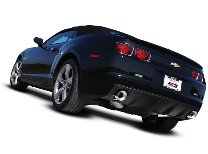 Borla 2010 Camaro 6.2L V8 S-type Exhaust (rear section only) on black sports car
