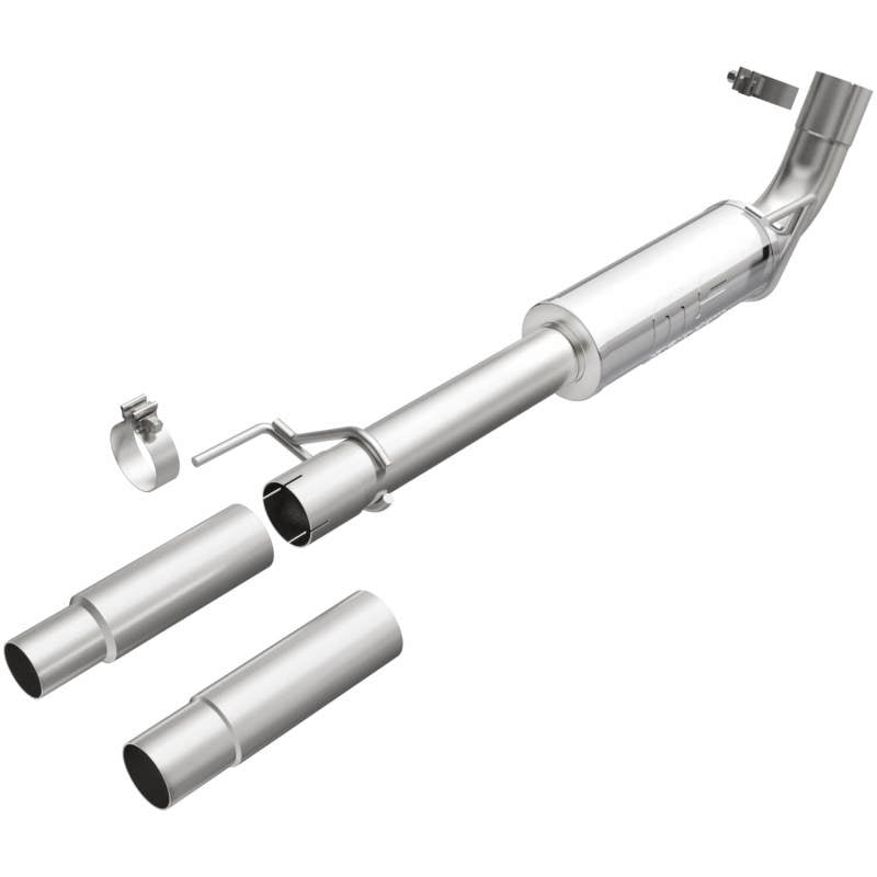 Magnaflow 15-21 Ford F-150 Street Series Cat-Back Performance Exhaust System- Polished Rear Exit and installation parts Main image