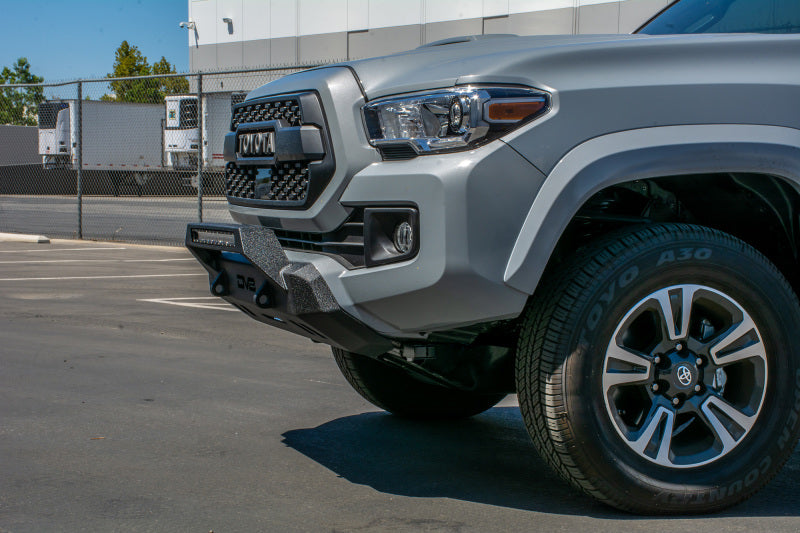 DV8 Offroad 2016+ Toyota Tacoma Center Bumper installed