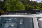 ARB Base Rack Deflector Base Rack 1770040 and Base Rack Mount Kit 17920020 on a vehicle roof