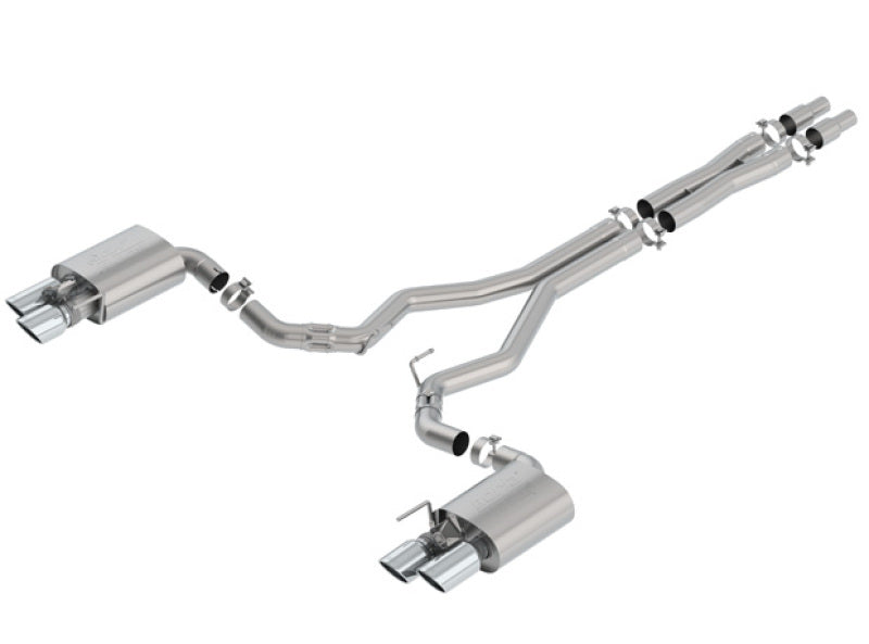 Borla 2018 Ford Mustang GT 5.0L AT/MT 3in ATAK Catback Exhaust w/ Valves for performance upgrades