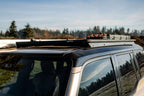 ARB Base Rack Mount Kit and Deflector for 24+ Land Cruiser Prado 250 roof view with accessories