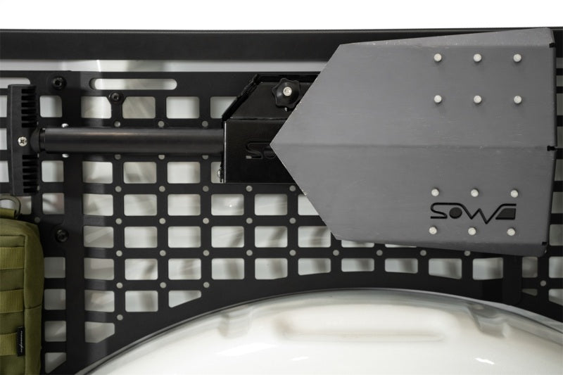 Addictive Desert Designs2021+ Ford F150 Bed Side Molle Panels - Driver Side Full Set with mounting gear and shovel holder.