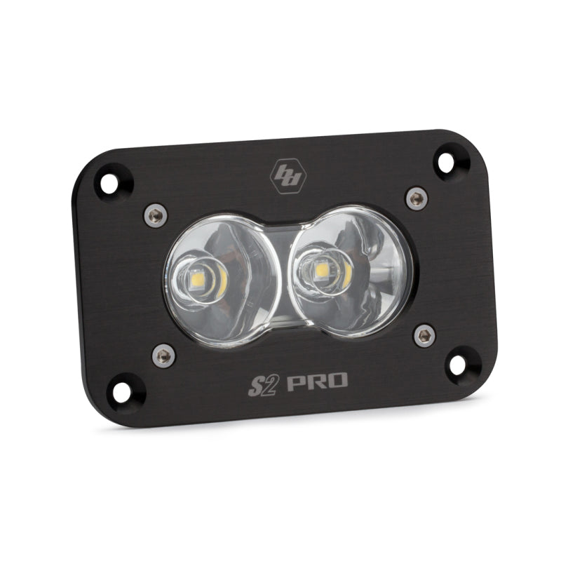 Baja Designs S2 Sport Flush Mount Work/Scene Pattern LED Work Light - Clear for offroad lighting and electrical