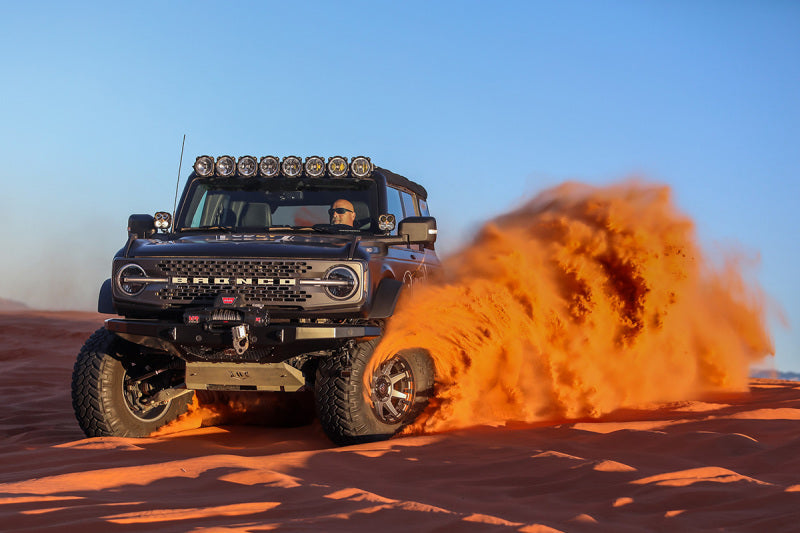 ICON 2021+ Ford Bronco Tie Rod Kit on offroad adventure