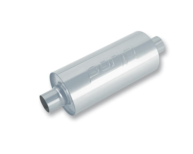 Borla Heavy Duty (Truck) Muffler - 3in Center-Center 24in x 6.75in Round (Notched) - high-quality performance offroad parts. Main image