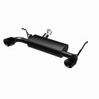 MagnaFlow 07-17 Jeep Wrangler JK 3.8/3.6L Dual Split Rear Exit Black Axle-Back Exhaust for performance upgrades