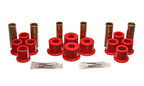Energy Suspension 8/81-96 Ford F100/F150 2WD Red Rear Leaf Spring Bushing Set for offroad performance upgrades