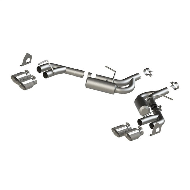 MBRP 16-19 Chevrolet Camaro V6 2.5in AL NPP Dual Axle Back Exhaust w/ 4in Quad Dual Wall Tips Secondary image