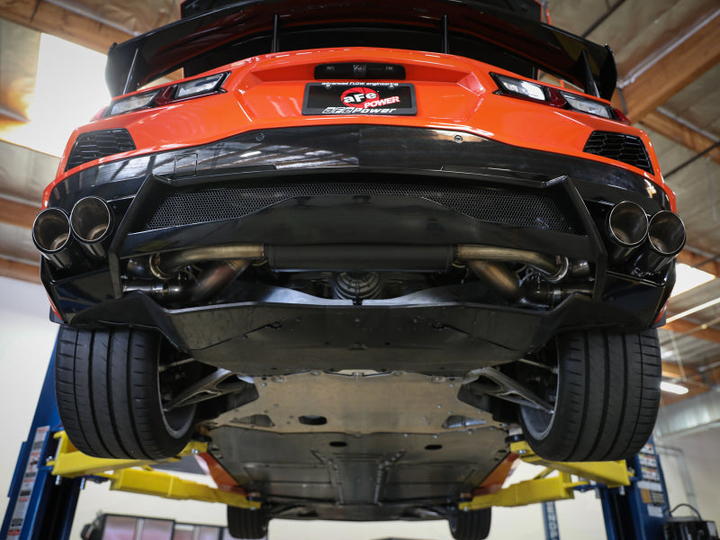 aFe MACH Force-Xp 3in to 2-1/2in 304SS Cat-Back 2020 Chevy Corvette (C8) 6.2L - Carbon Fiber Tip Secondary image