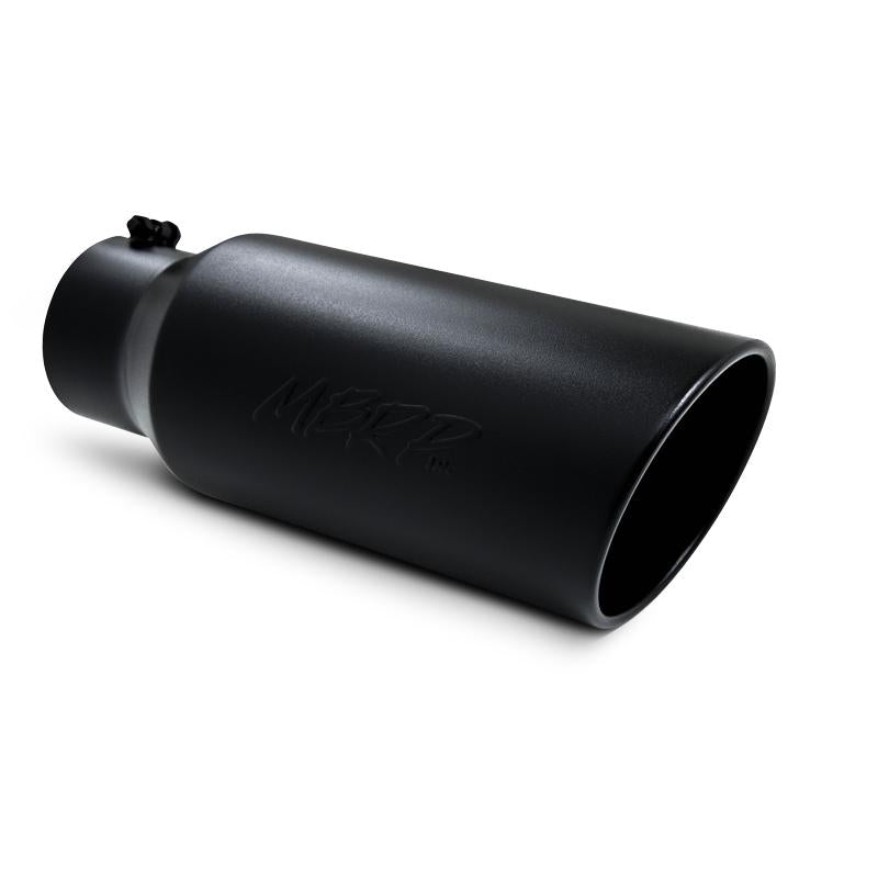 MBRP Universal Tip 7in O.D. Rolled End 5in inlet 18in length Black Secondary image
