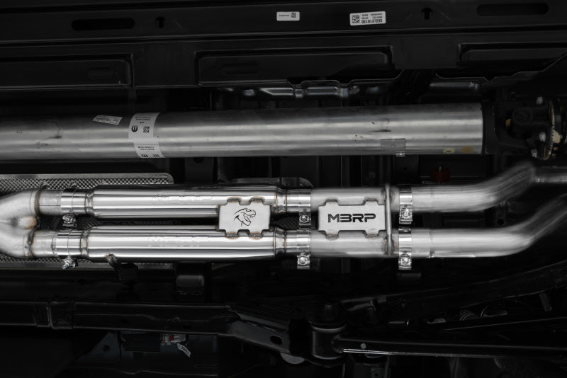 MBRP 2021 Ram TRX 6.2 S/C 3in Catback Dual Rear Carbon Fiber Tips(Race)- T304 Secondary image