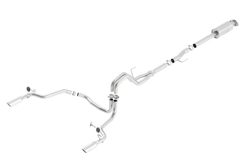 Borla 15-16 Ford F-150 3.5L EcoBoost Ext. Cab Std. Bed Catback Exhaust ATAK Single Split Rear Exit for offroad performance upgrades