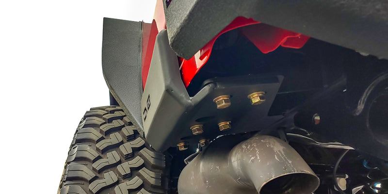 DV8 Offroad 2019+ Jeep Gladiator Bedside Sliders close-up view