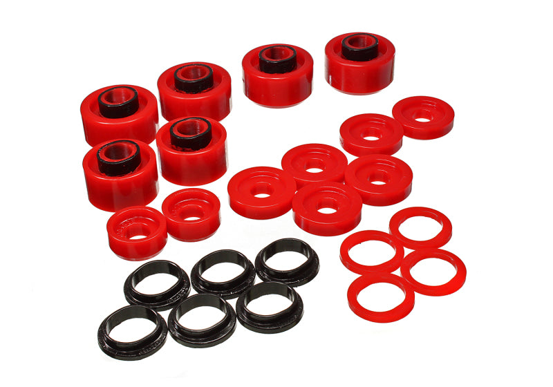 Energy Suspension 05-07 Ford F250/F350 2/4WD Red Body Mount Set for offroad parts